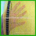 High strength orange plastic PP leno drawstring mesh bag